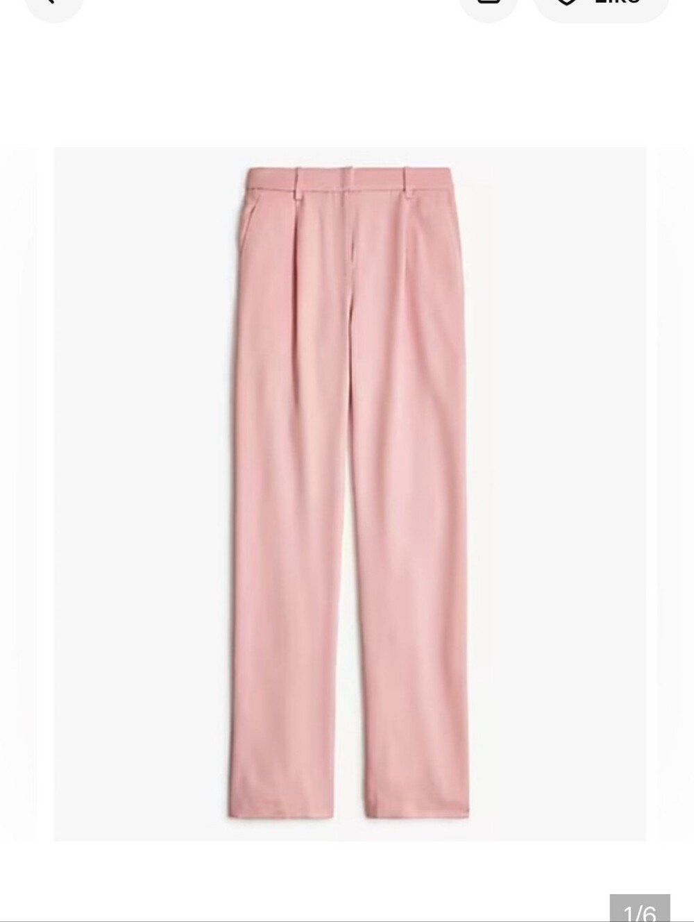 Light Pink J Crew Wide-leg pants